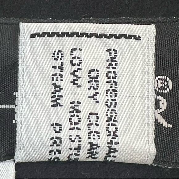 VTG Sag Harbor Womens Wool Blazer Size 10 Black 80s 90s Boxy Grandpa Minimalist - Picture 7 of 9